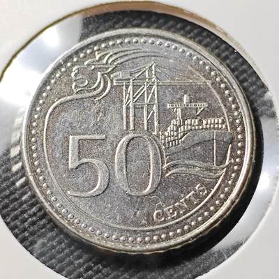 KK钱币收藏小铺 第382期  2月预留时间 周末发货 -  2018新加坡50分