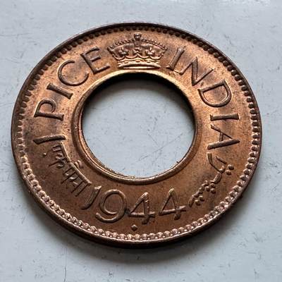 🌹外币初藏🌹🐯2025年第142场  每周二四六晚8️⃣点 接代拍 - 英属印度1944年一派沙 a