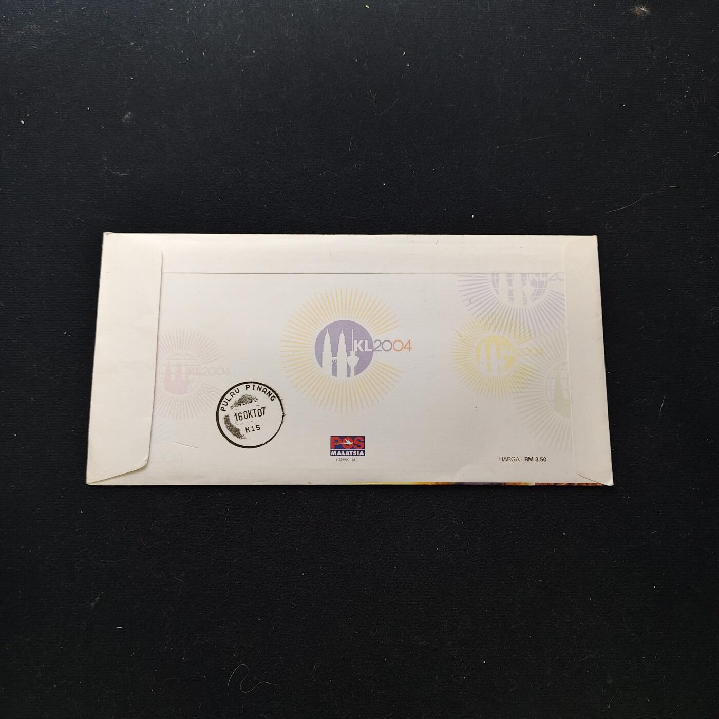 【全场包邮】纯粹捡漏拍486场（免费代拍第23场） 【邮票】马来西亚2004年英联邦旅游部长会议纪念邮折