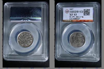 评级 - 光绪，喀什，银币