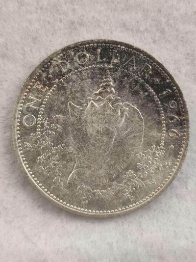 G&W世界散币，银币处理专场（第39场） - 巴哈马1966年1元  银币