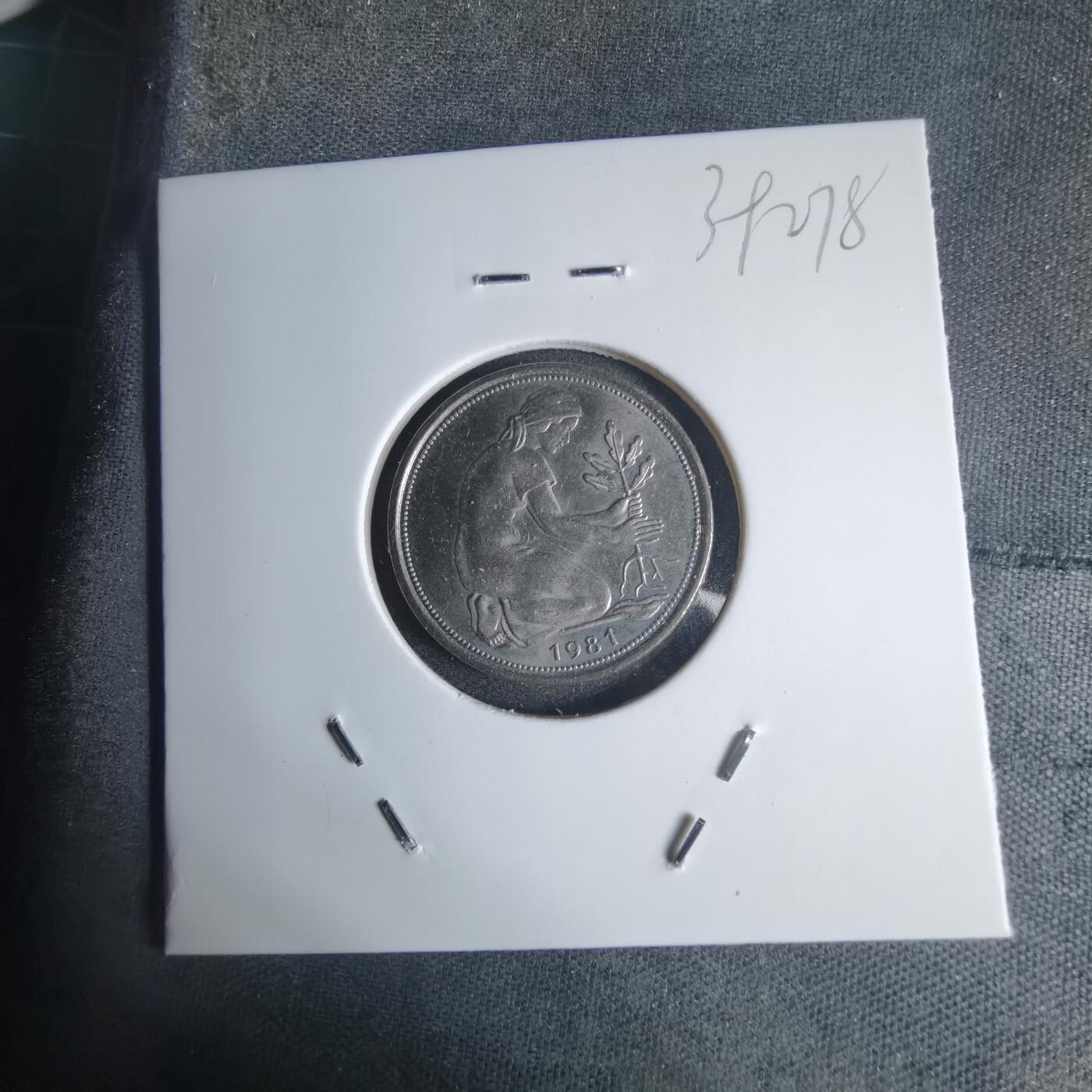 沼泽如烟--第939场 德国1981年50芬尼