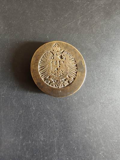 老王徽章第170期 - 德国一战芬尼铜币样式铜章     直径29mm    重量38.9g
