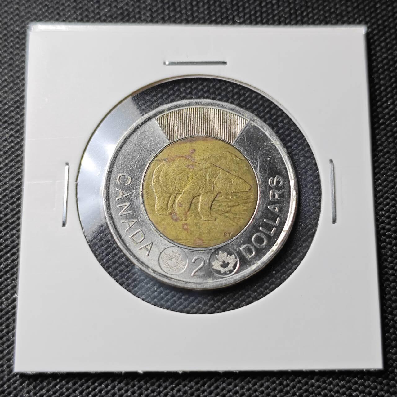 KK钱币收藏小铺 第382期  2月预留时间 周末发货 2016加拿大2元 