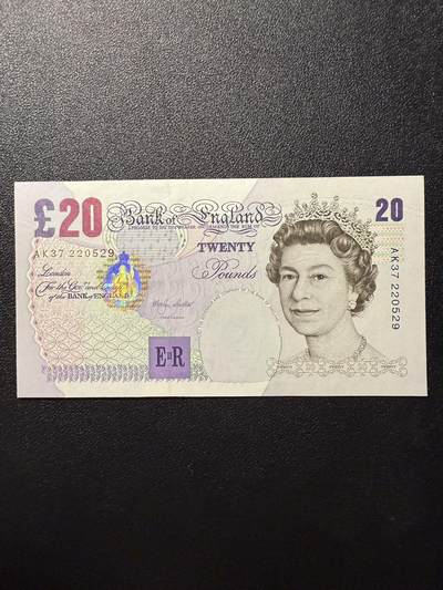 第14期 库存低价起拍 - 英国e序再版 20镑 全新unc- 