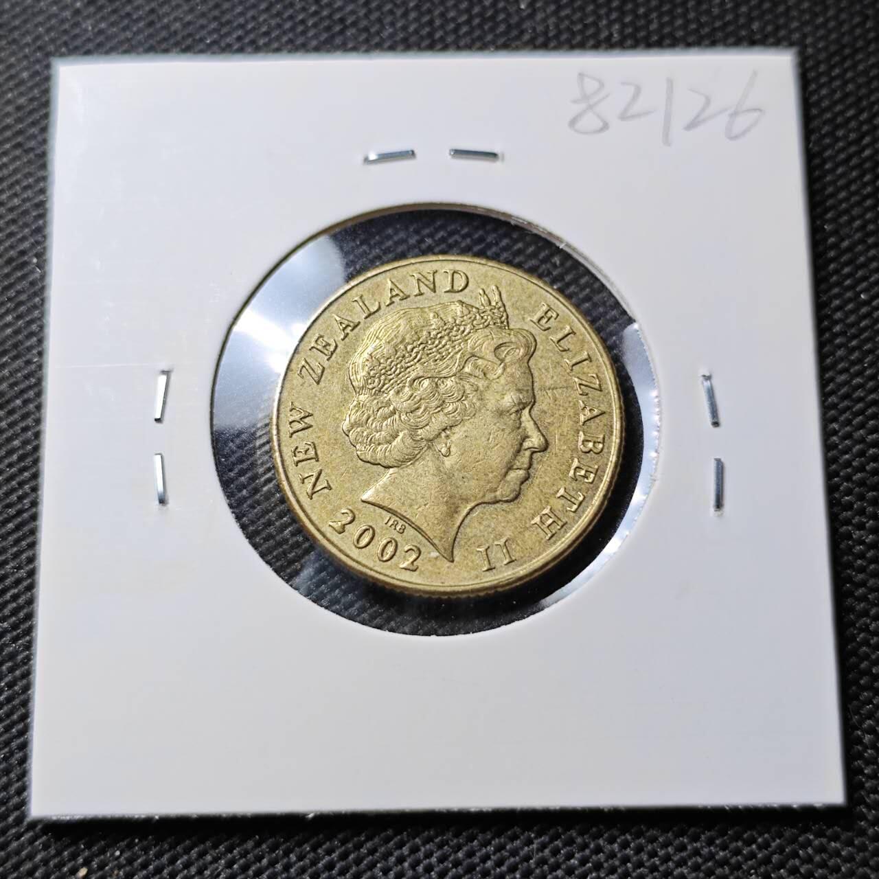 KK钱币收藏小铺 第382期  2月预留时间 周末发货 2002新西兰1元 