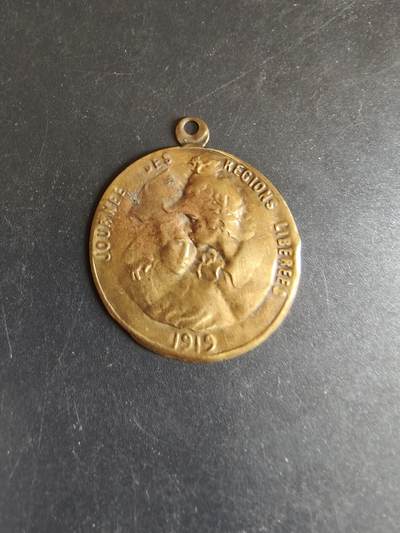 老王徽章第170期 - 法国一战1919年“解放地区日”铜章