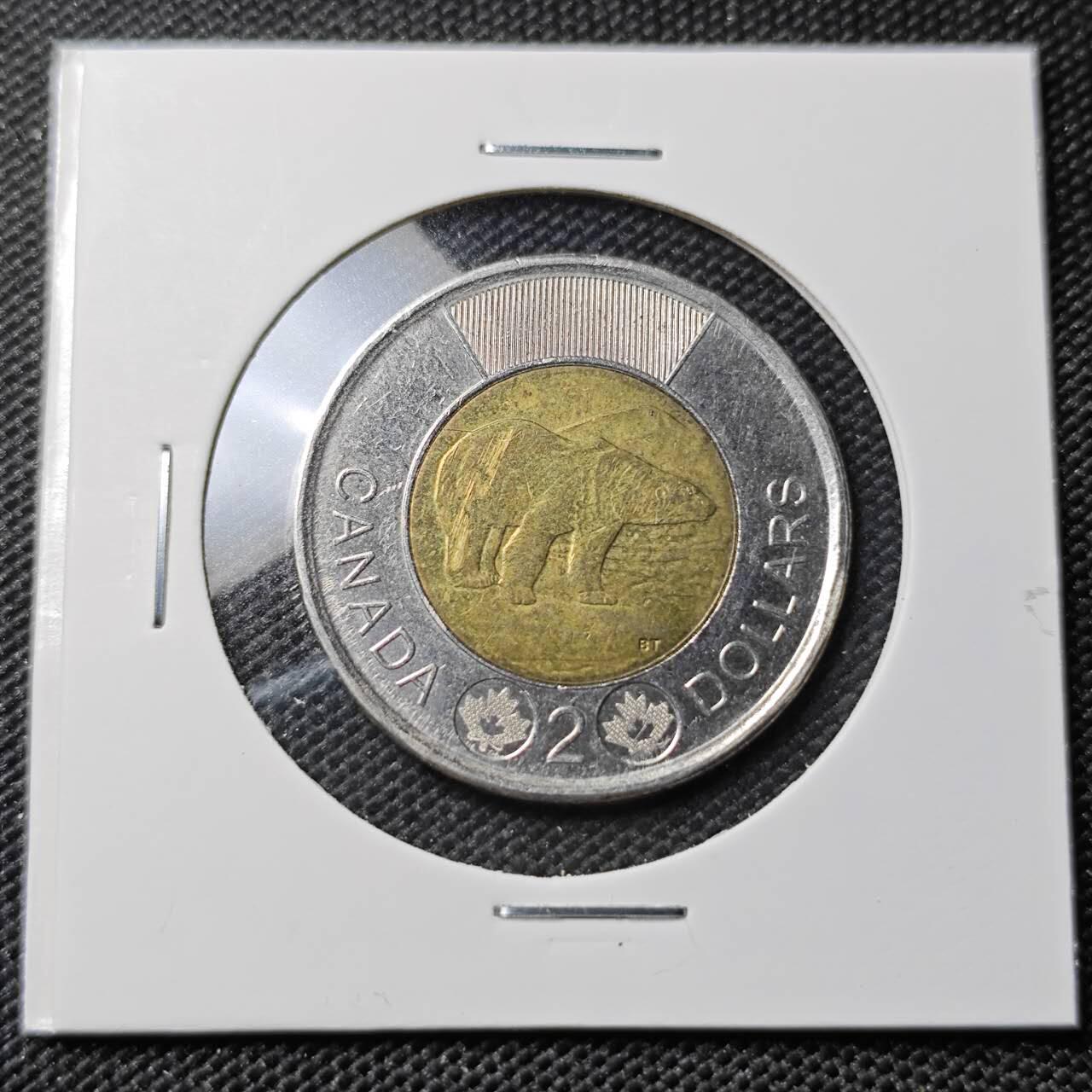 KK钱币收藏小铺 第382期  2月预留时间 周末发货 2012加拿大2元 