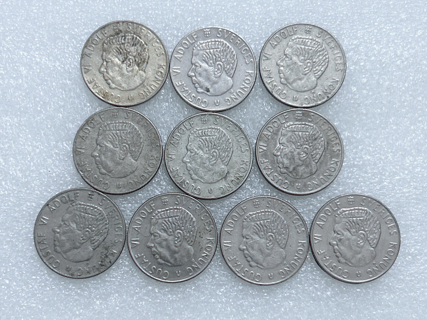 第一海外回流一元起拍收藏 散集专场  第277期 瑞典1克朗硬币 10枚