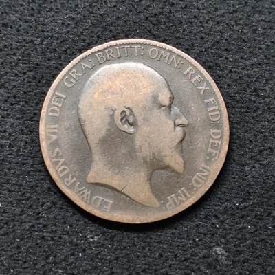 【全场包邮】纯粹捡漏拍486场（免费代拍第23场） - 英国1902年爱德华七世1便士大铜币
