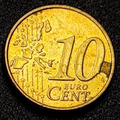 泉币菌-第150场-精品福利场 - 欧元 芬兰10欧分黄铜硬币 立狮  铜钱纪念币 20mm