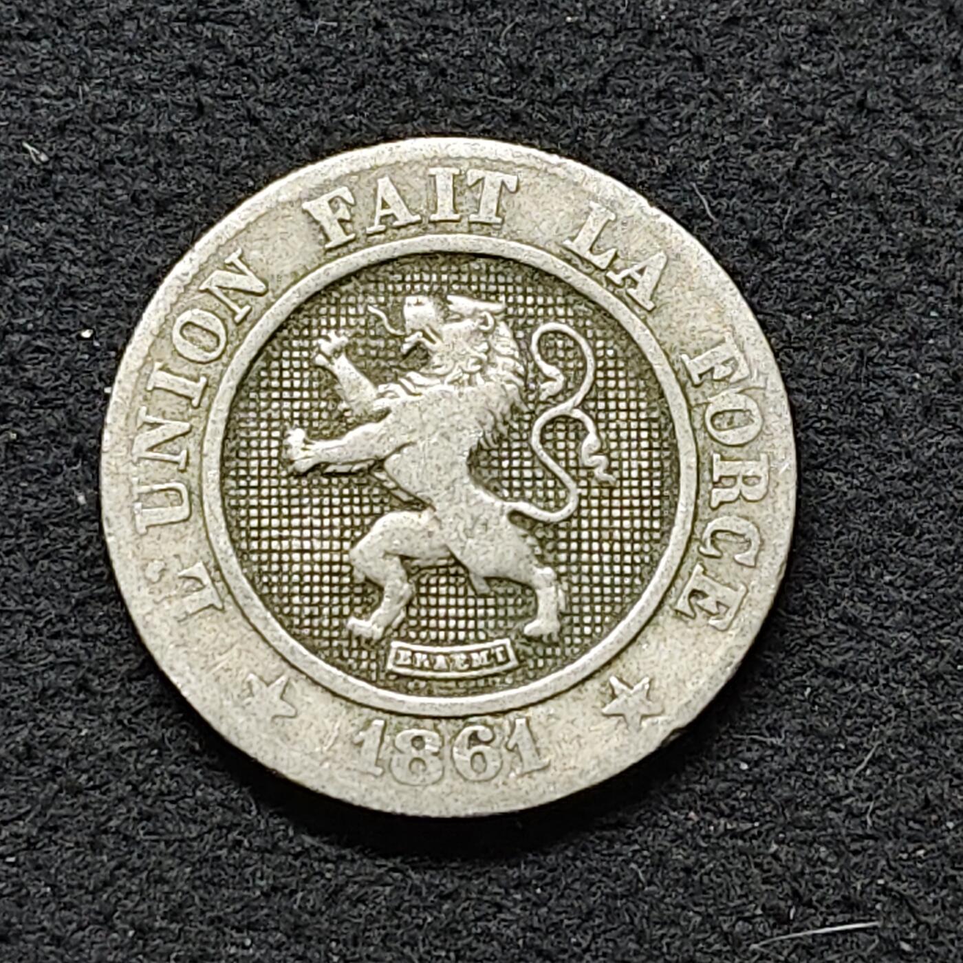 【全场包邮】纯粹捡漏拍486场（免费代拍第23场） 比利时1861年狮徽10分