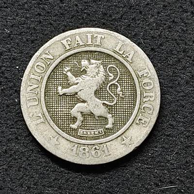 【全场包邮】纯粹捡漏拍486场（免费代拍第23场） - 比利时1861年狮徽10分