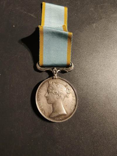 老王徽章第170期 - 英国克里米亚战争服役奖章    银质长绶带