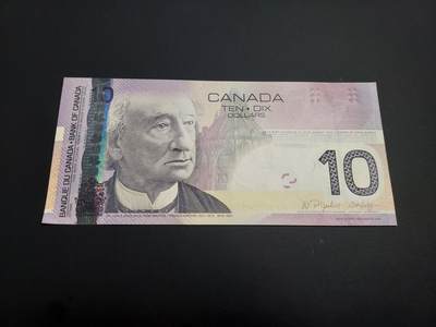 博彦收藏    12月22日 8点 钱币专场 全场包邮 - 加拿大 10元 UNC 角有软印 95品