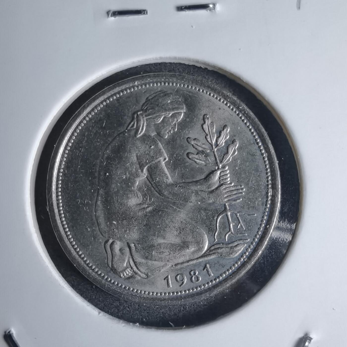 沼泽如烟--第939场 德国1981年50芬尼