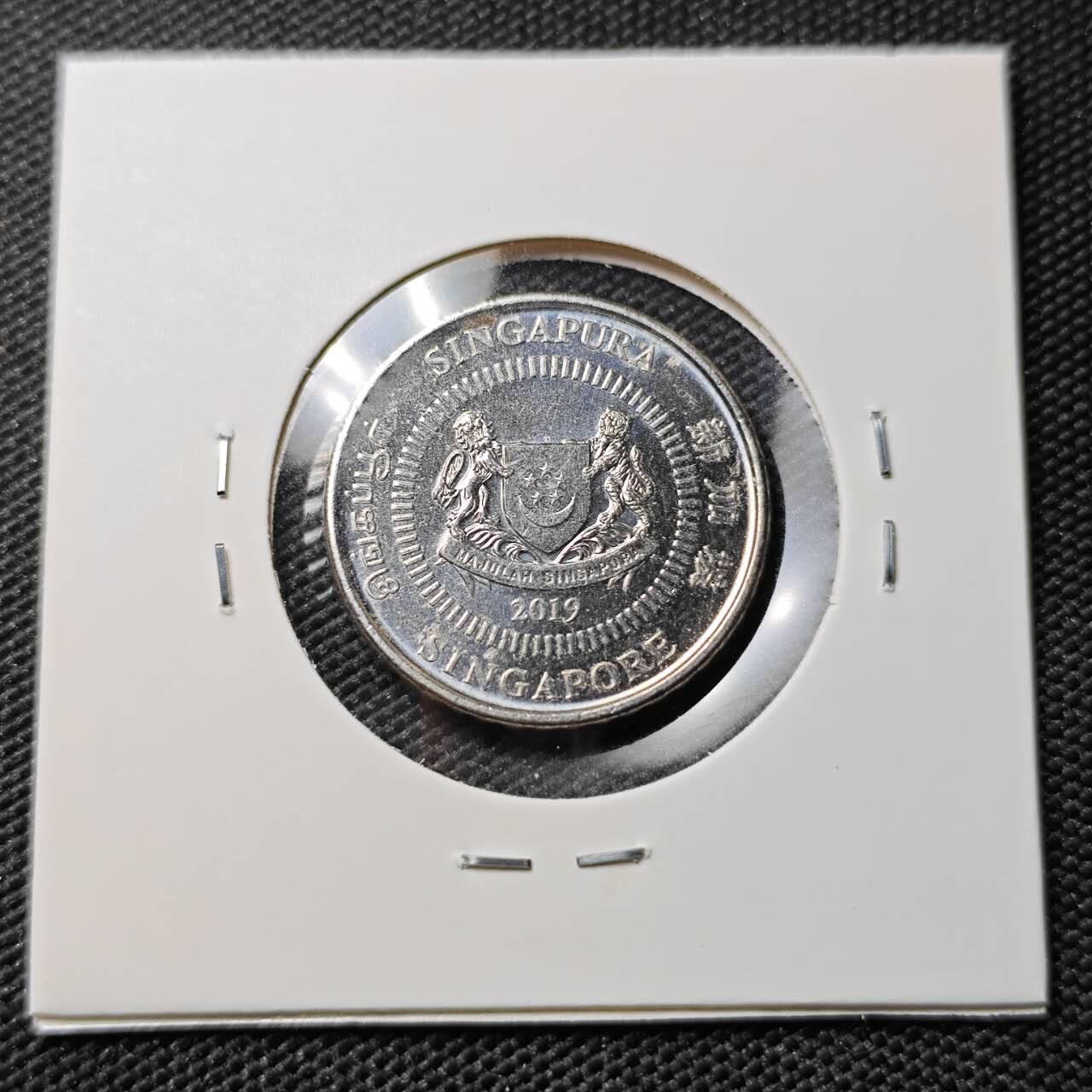 KK钱币收藏小铺 第382期  2月预留时间 周末发货  2019新加坡50分 