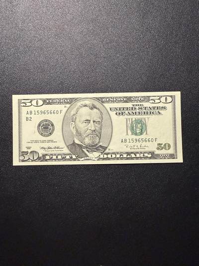 第14期 库存低价起拍 - 美国1996年大头50 全新unc 无47