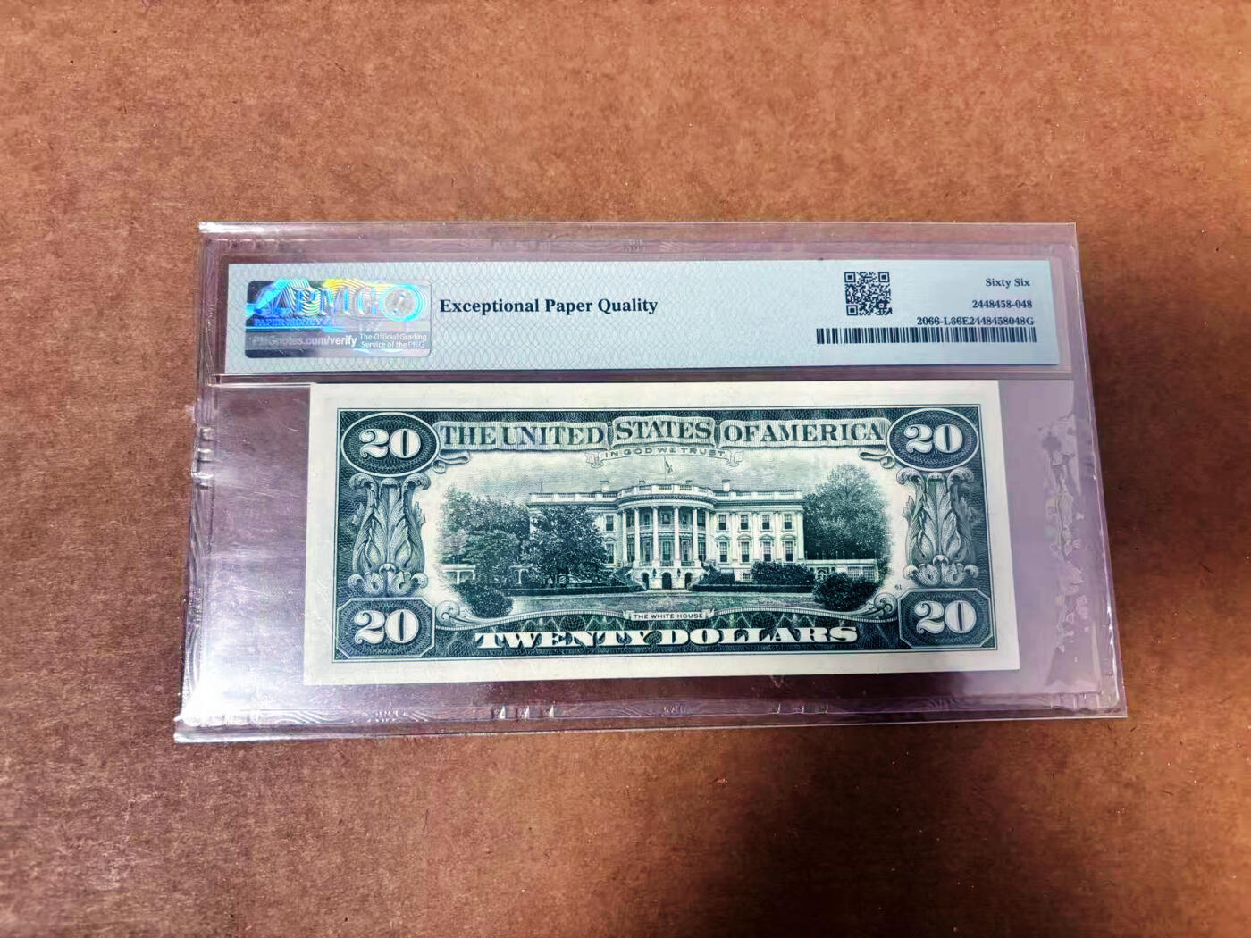 【Blue Auction】世界纸币精拍第764期——18级TOP拍卖/信誉/品质/专业/高效💫 【无47】美国 1963A年20美金 PMG66EPQ 旧金山版