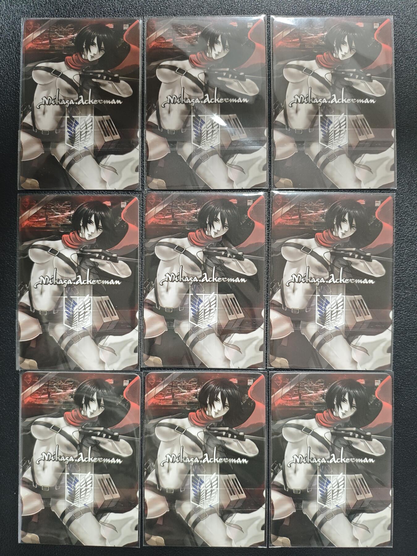 天玑星卡拍第151期《12.18周四截拍》持续收拍收评中 满赠卡需备注 骁骑营卡牌 进击的巨人 三笠阿克曼 两工艺 九张