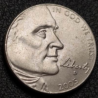 泉币菌-第151场-精品福利场 -  美国5美分2005年 21mm 遥望太平洋