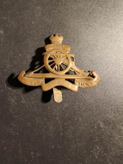 老王徽章第170期 - 英国皇家炮兵帽徽    一战时期