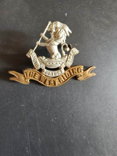 老王徽章第170期 - 英国西莱丁步兵团帽徽    一战时期