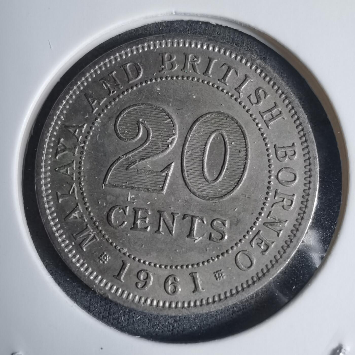 沼泽如烟--第939场 英属马来亚婆罗洲1961年20分