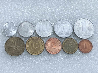 第一海外回流一元起拍收藏 散集专场  第277期 - 德国不同面值硬币 10枚