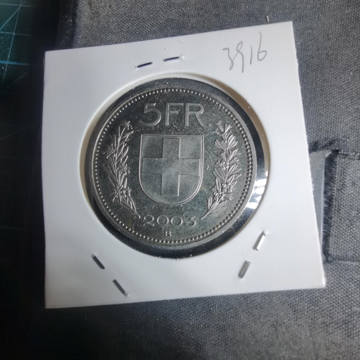 沼泽如烟--第939场 瑞士2003年5法郎