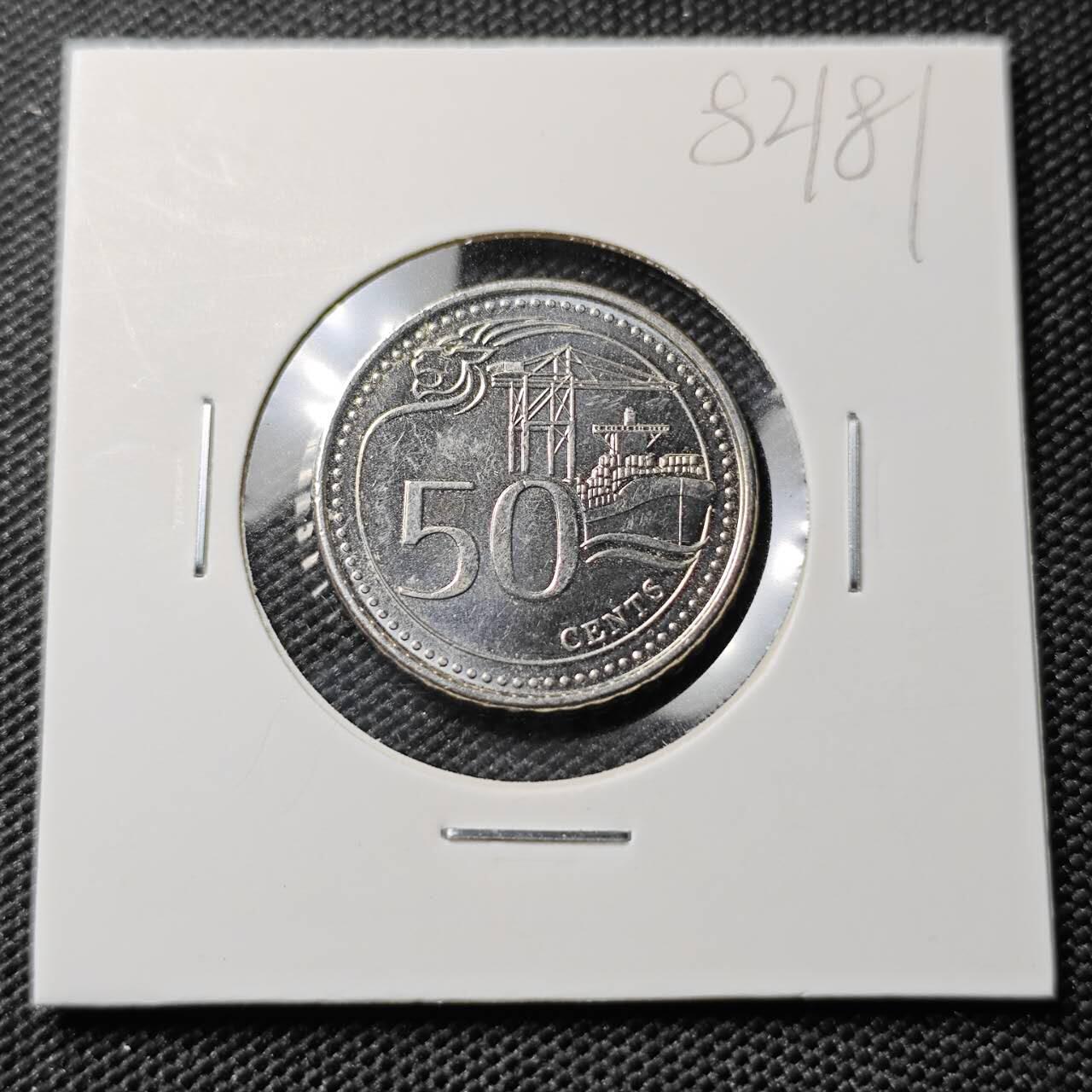 KK钱币收藏小铺 第382期  2月预留时间 周末发货  2019新加坡50分 