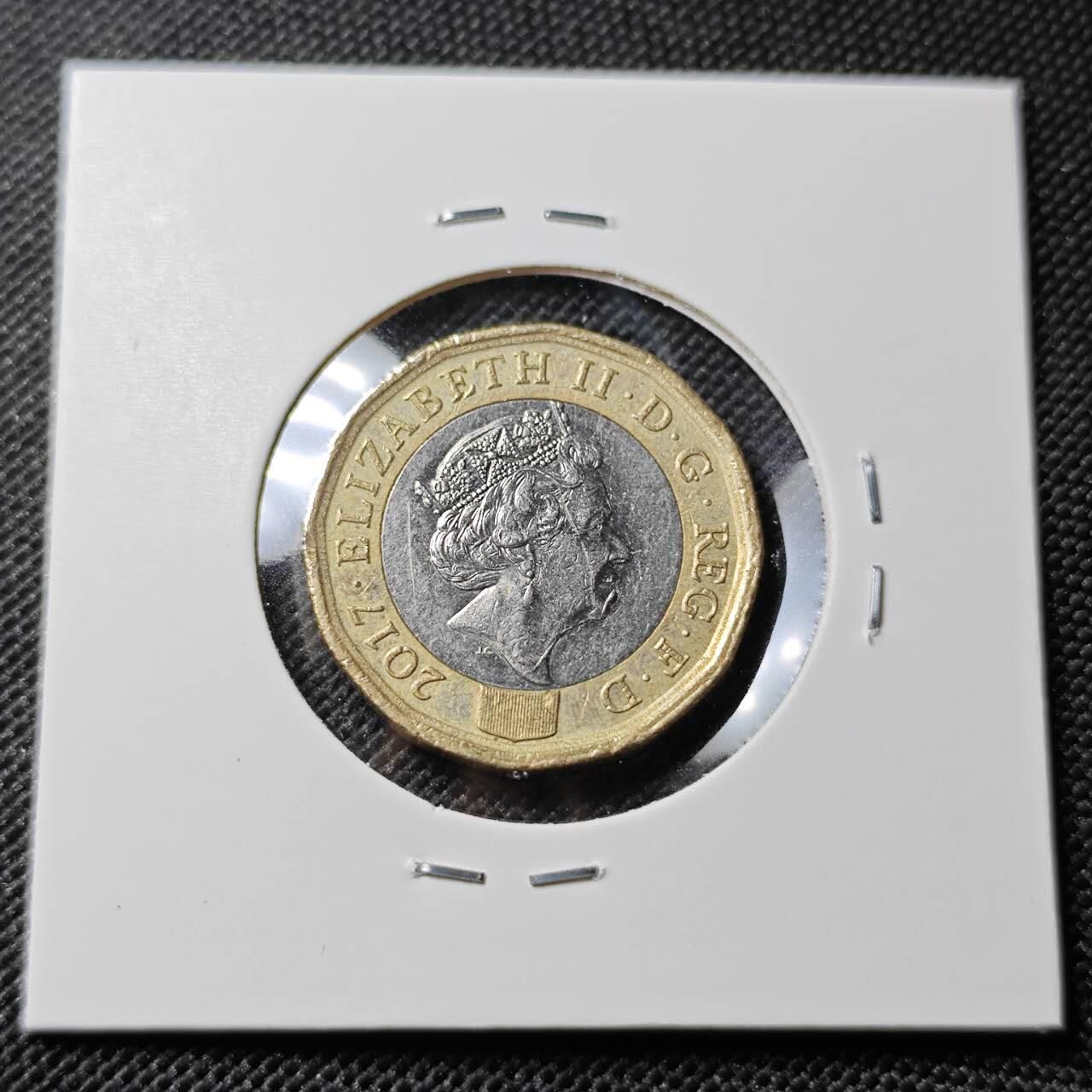 KK钱币收藏小铺 第382期  2月预留时间 周末发货 2017英国1镑 