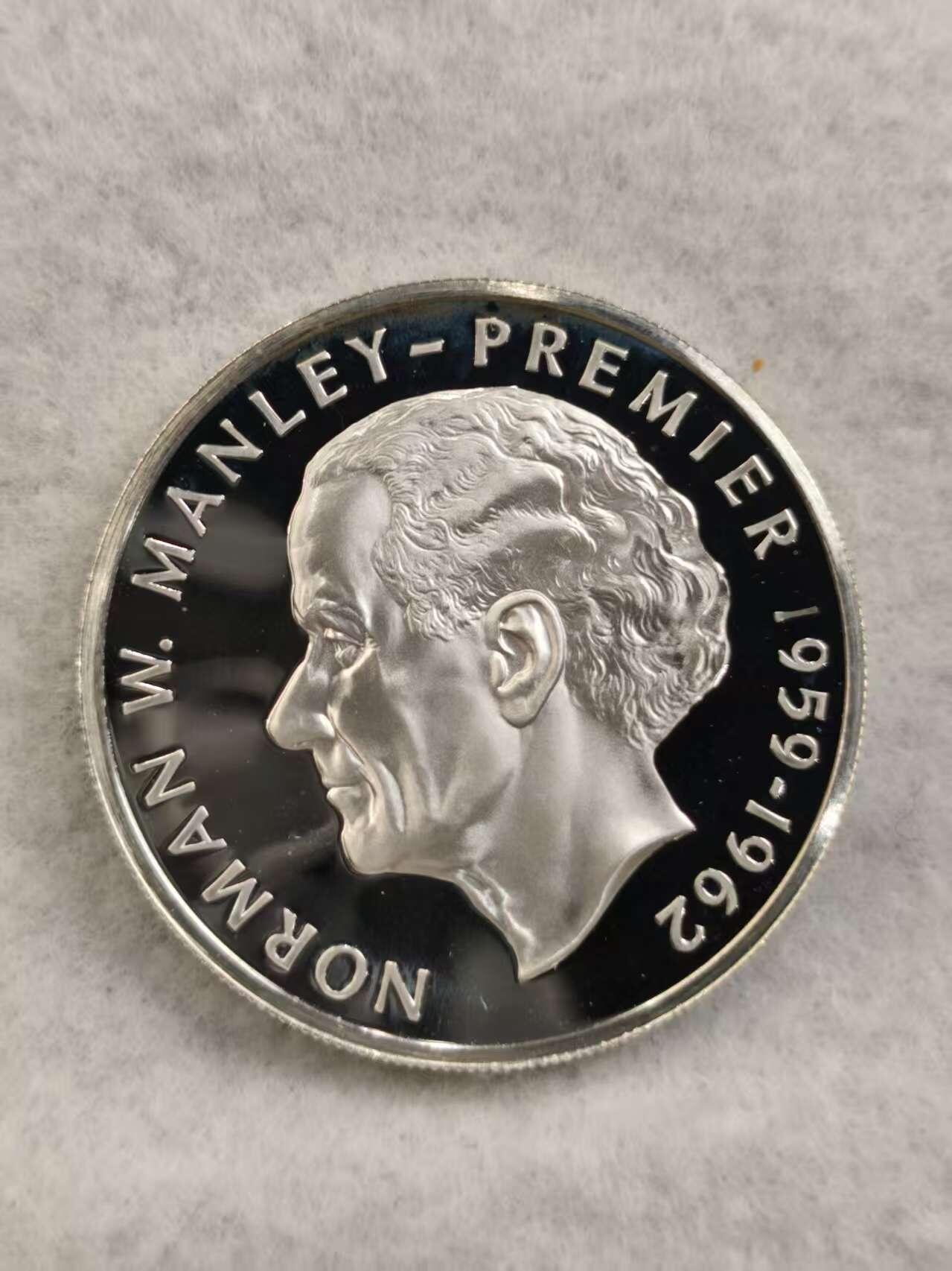 G&W世界散币，银币处理专场（第39场） 牙买加1876年5元  银币