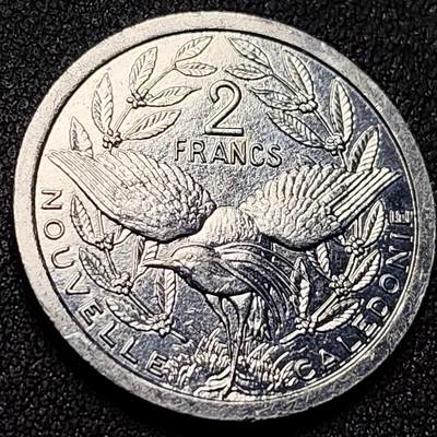 泉币菌-第151场-精品福利场 - 原光美品 新碦里多尼亚2法郎铝制硬币 kagu鸟 光明丰谷女神 27.0毫米2.2克