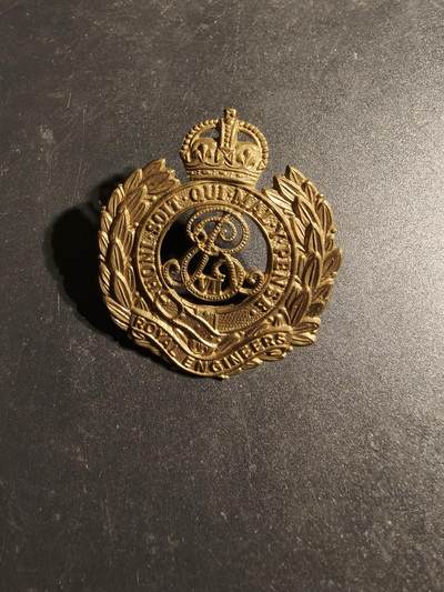 老王徽章第170期 - 英国皇家工兵团帽徽    少见爱德华七世版本
