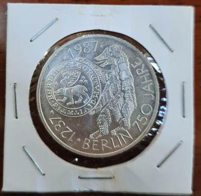 ❤️【币观天下】❤️ 第335期钱币拍卖- 2025.12.19周五晚上6点半场-长期征集拍品 - 德国1987年柏林建城750年 含纯银9.69克