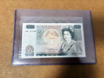 【Blue Auction】世界纸币精拍第764期——18级TOP拍卖/信誉/品质/专业/高效💫 - 【a版首签88尾 左边最后一个8有一些小位移】英国 D序列 1981-93年50镑 UNC- 