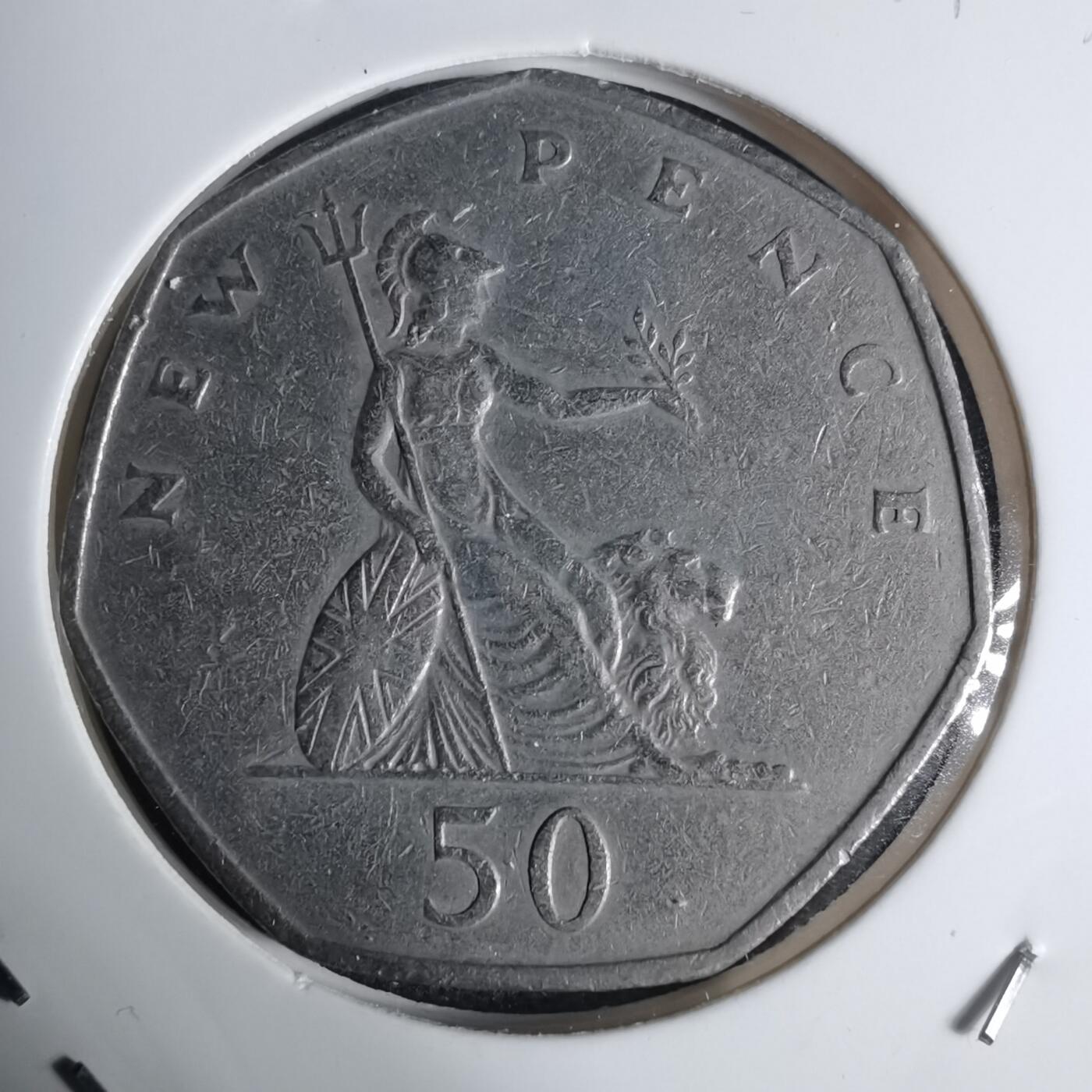 沼泽如烟--第939场 英国1969年50便士