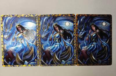 龙虎卡牌-六八场（无佣金，周五结拍，欢迎送拍） - 粗闪3张  龍女