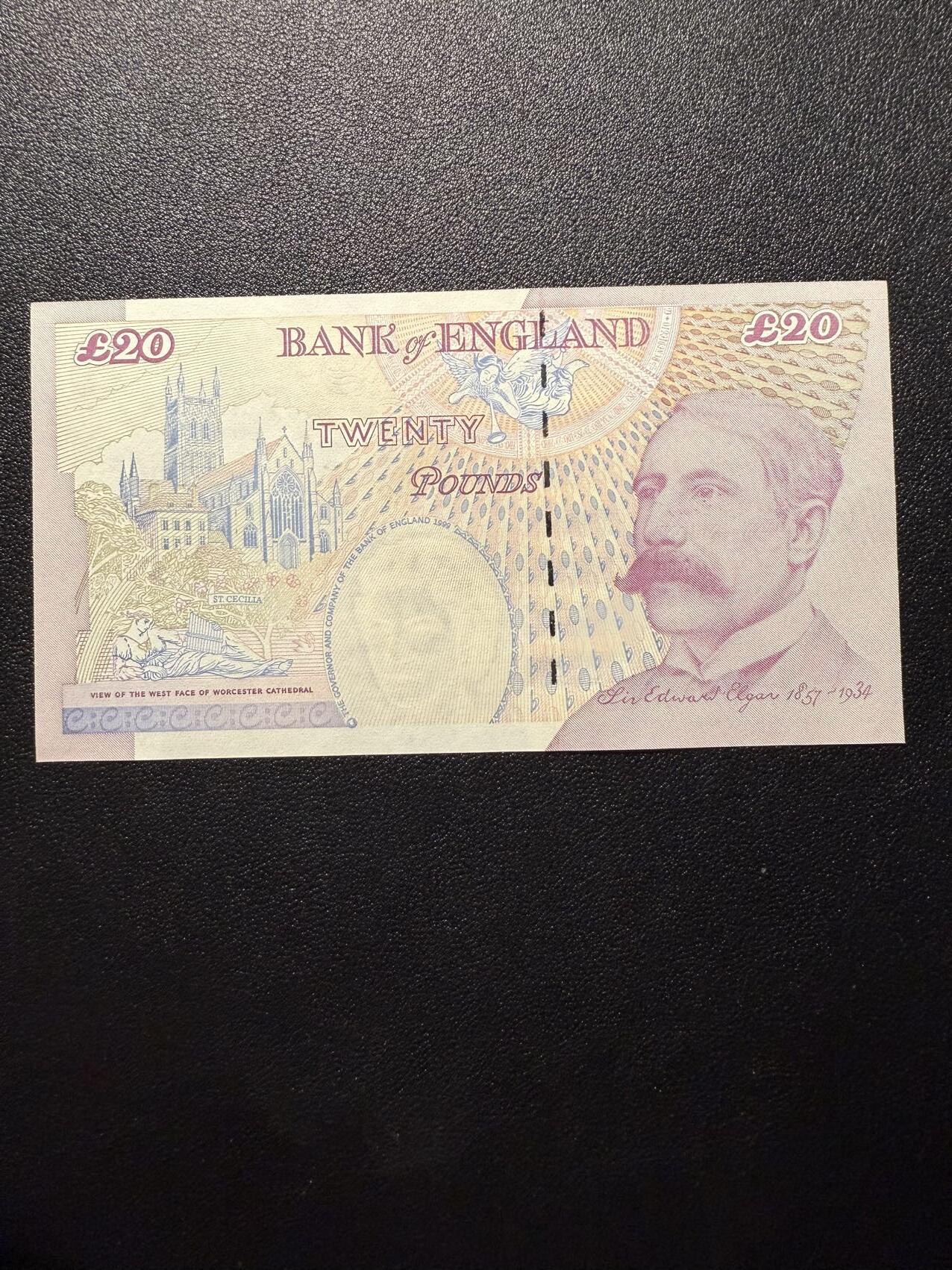 第14期 库存低价起拍 英国e序再版20镑 全新unc