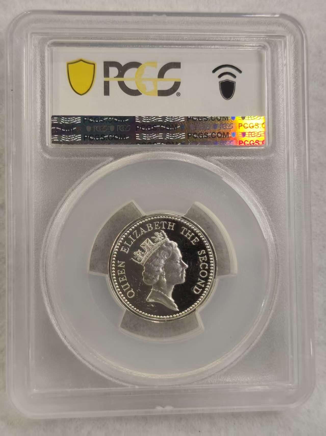 G&W世界散币，银币处理专场（第39场） PCGS-PR67D  福克兰1987年1磅  加厚