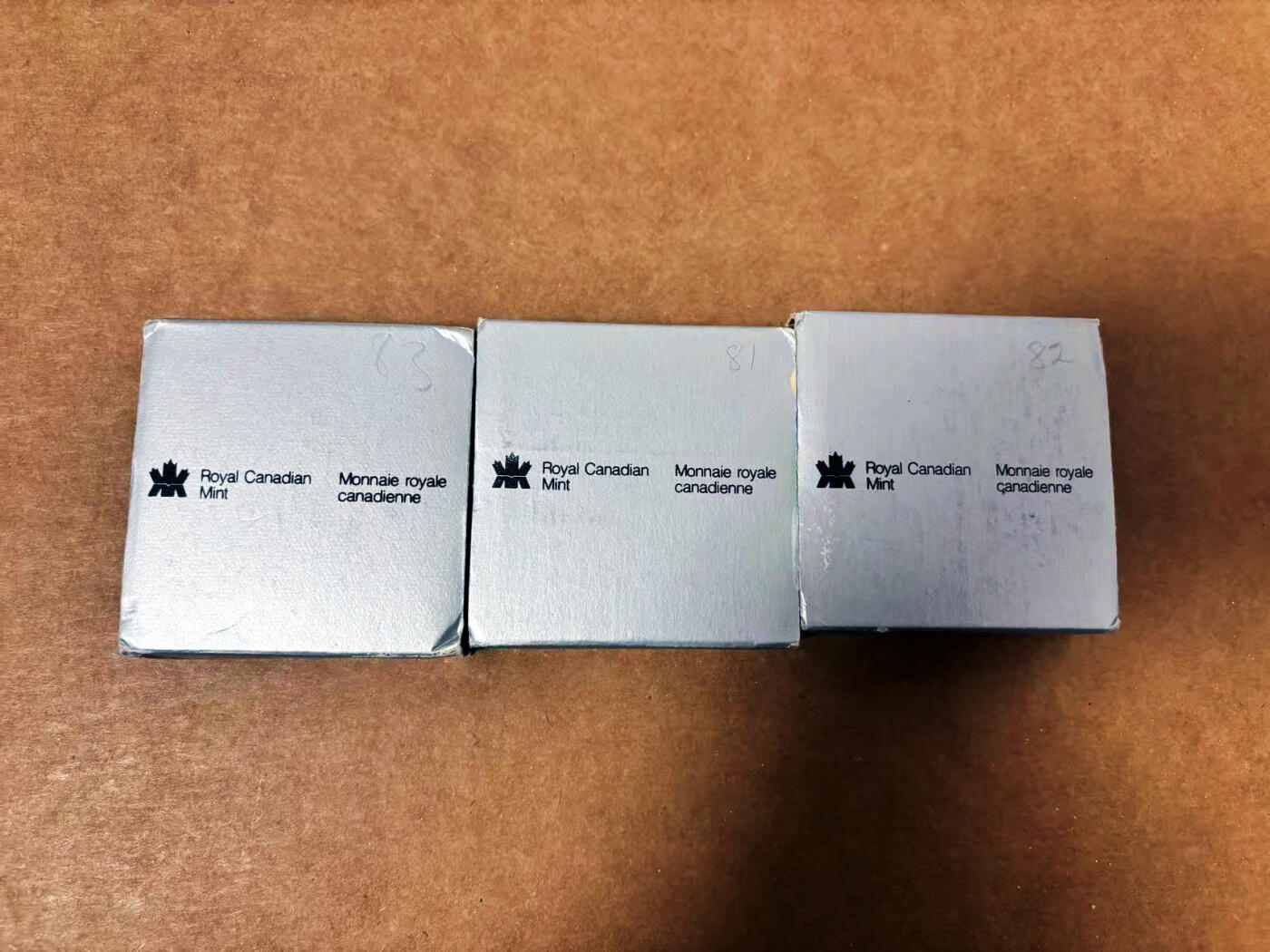 【Blue Auction】世界纸币精拍第764期——18级TOP拍卖/信誉/品质/专业/高效💫 【一组3枚带盒】加拿大 1981-83年银币一组 品相如图 