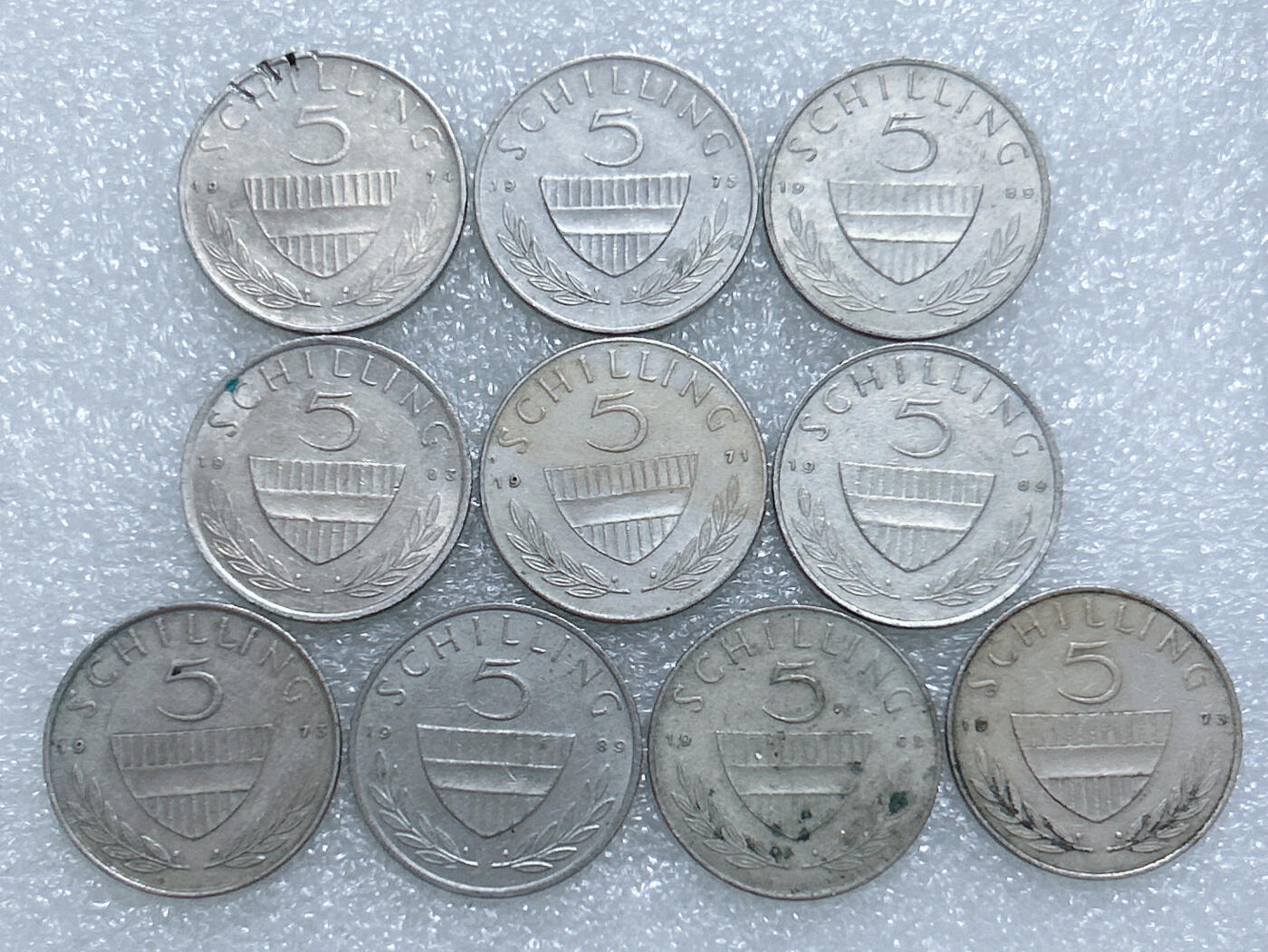 第一海外回流一元起拍收藏 散集专场  第277期 奥地利5先令硬币 10枚