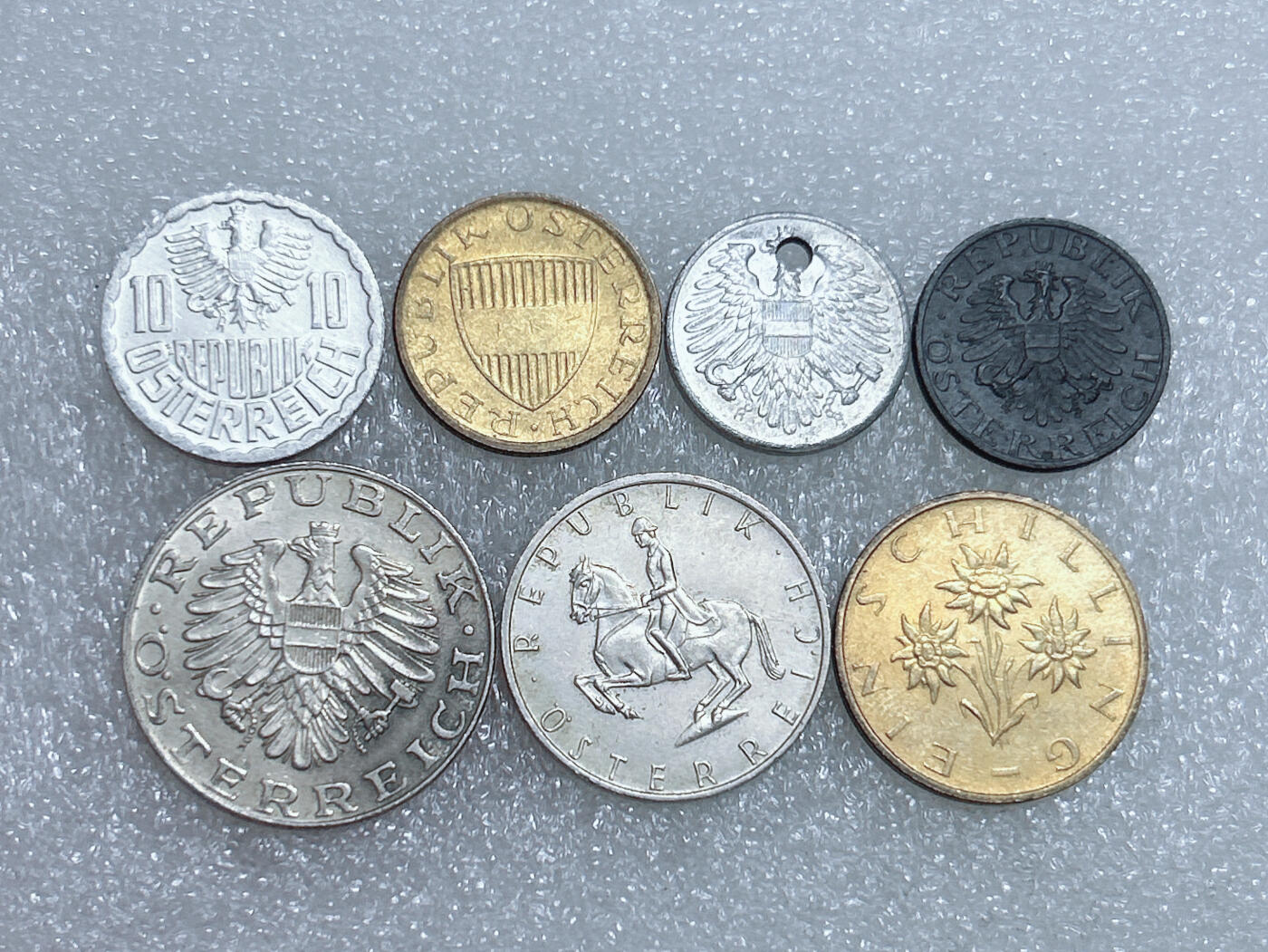 第一海外回流一元起拍收藏 散集专场  第277期 奥地利硬币 7枚