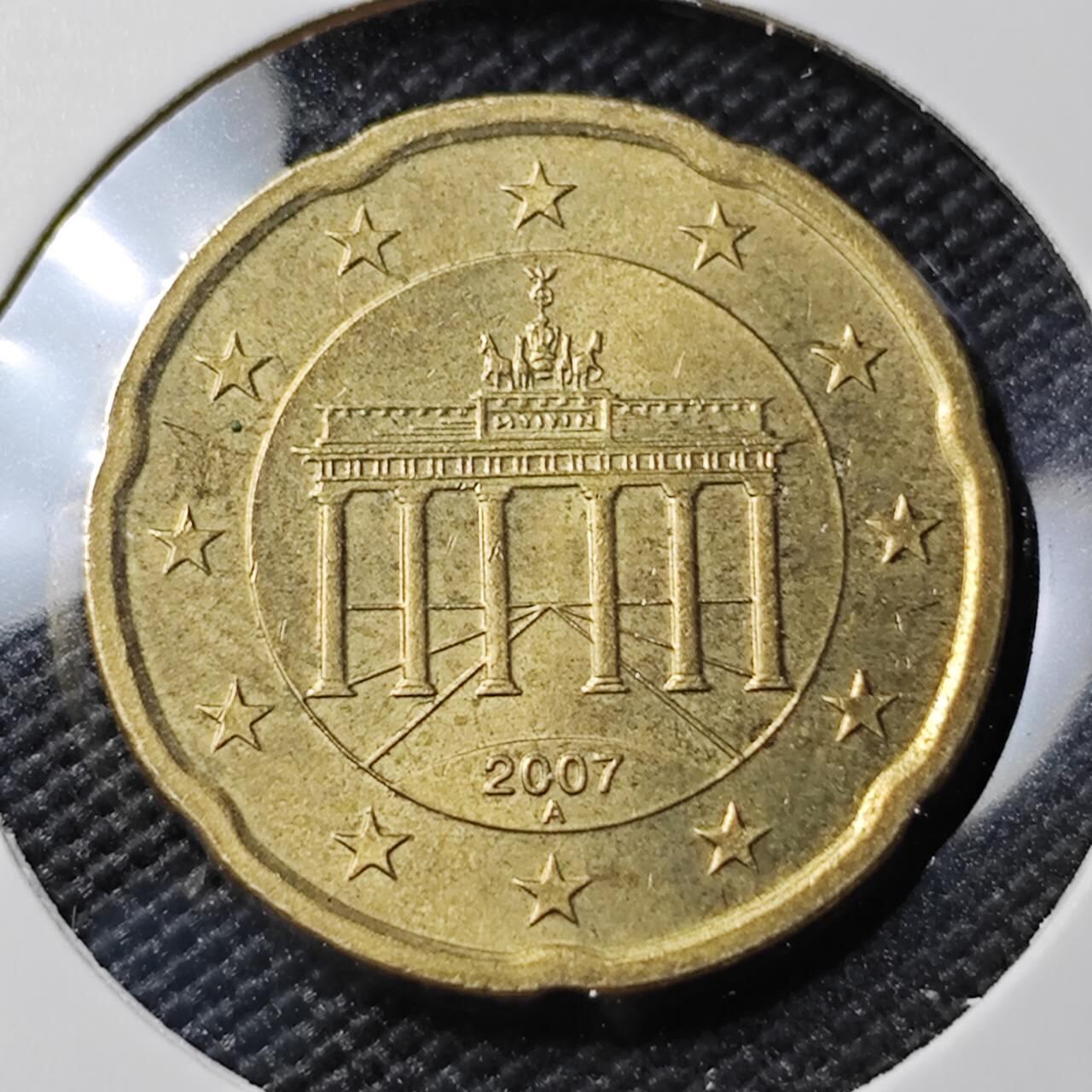 KK钱币收藏小铺 第382期  2月预留时间 周末发货 2007欧盟20分 