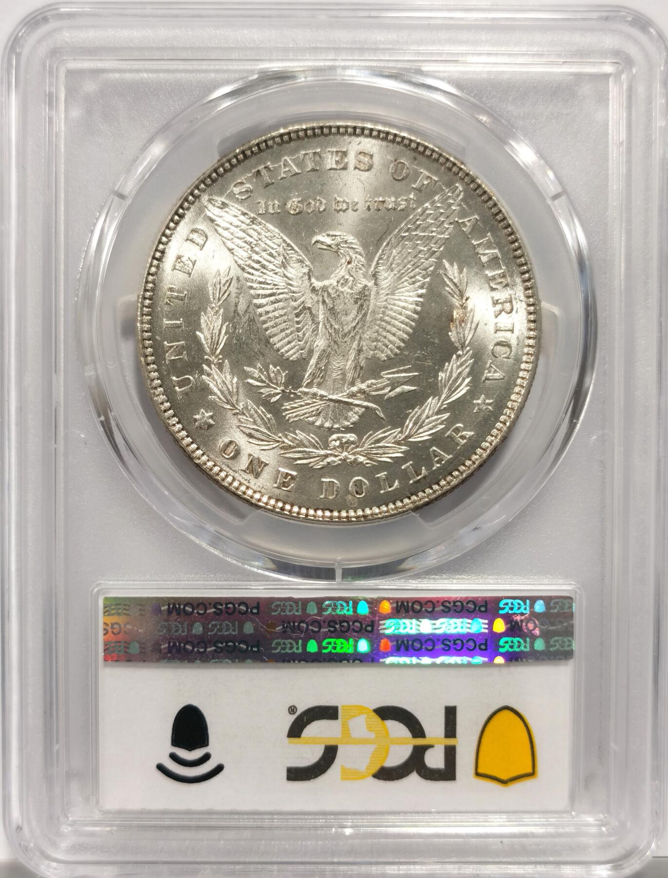 博洋堂世界钱币拍卖第153期（全场包邮） PCGS MS63 美国1878 首年摩根 7/8 Strong 尾部羽毛复打 稀有版别 此枚品相极好 复打立体深俊