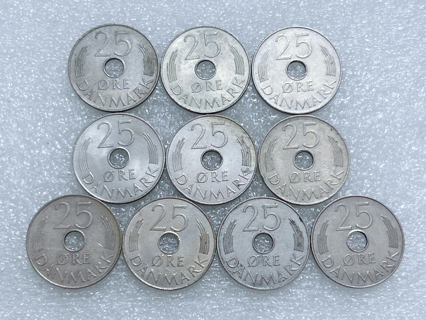 第一海外回流一元起拍收藏 散集专场  第277期 丹麦25欧尔硬币 10枚