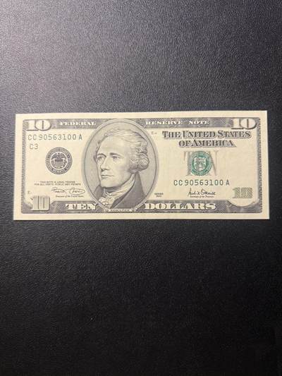 第14期 库存低价起拍 - 美国2001年大头10 全新unc 无47