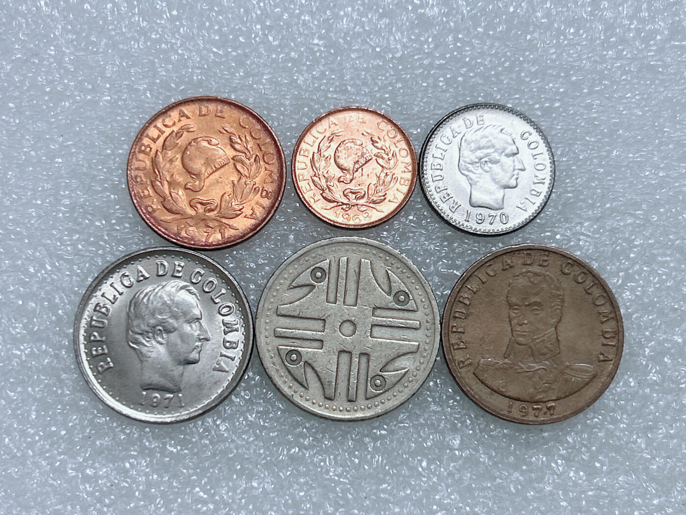 第一海外回流一元起拍收藏 散集专场  第277期 哥伦比亚硬币 6枚