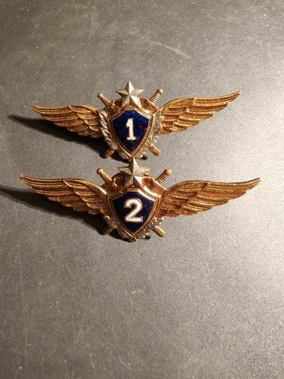 老王徽章第170期 - 俄罗斯空军12级领航员技能章一组